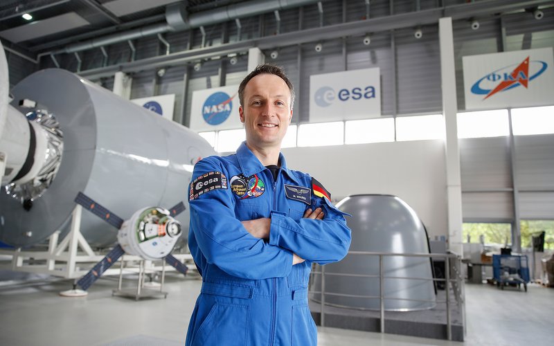 Matthias Maurer Matthias Maurer in einem Trainingszentrum der ESA