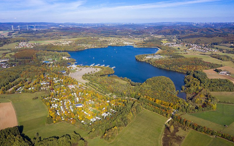 Bostalsee Blick auf den Bostalsee von oben