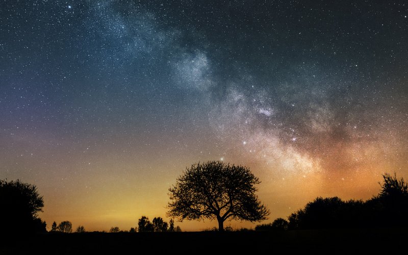 Nachthimmel über dem Sankt Wendeler Land